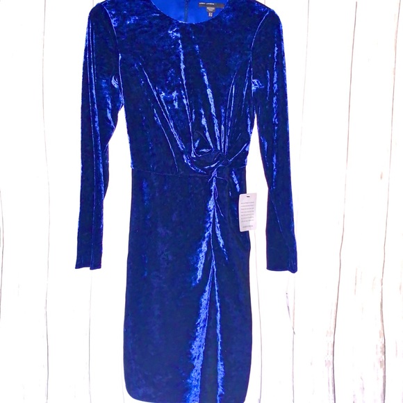 Maggy London Crushed Velvet Soft Drape Dress - Picture 6 of 8